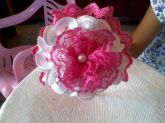 arquinho decorado com fita de cetim